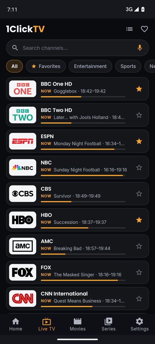 Live TV